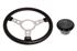 Steering Wheel 14" Vinyl with Polished Centre Black Boss - RP1521 - Mountney 